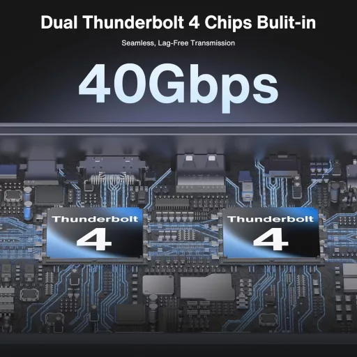 IVANKY FusionDock Max 1 Thunderbolt 4 dokkoló 20 porttal, 6K monitor támogatás, MacBook állomás