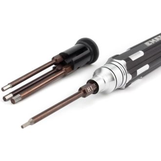   Tiny Hawk 4 az 1-ben hatszögletű csavarhúzó készlet 1,5-3,0 mm - RC modellekhez, drónokhoz, helikopterekhez - fém-gumi markolattal