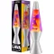 LAVA Lávlámpa 2125 Sárga Viasz Lila Folyadék Ezüst Talp 37cm Mozgólámpa - Yellow/Purple