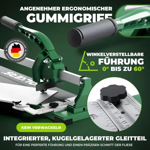 BOLKERS ProCut M 800 csempevágó 800mm vágási hossz wolfrám karbid vágókerékkel