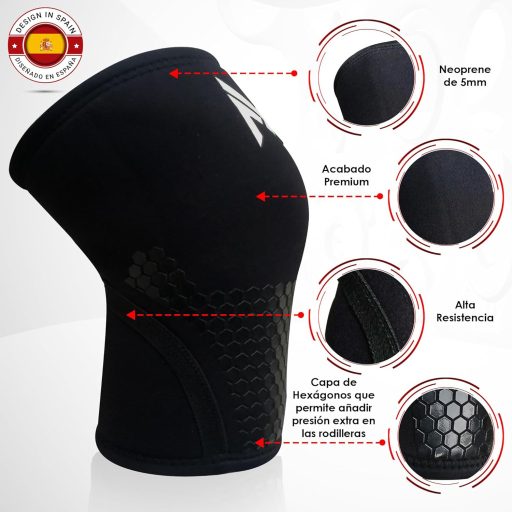 MERCURYAL 5mm Neoprén Térdvédő Crossfit Edzéshez Férfiaknak Nőknek