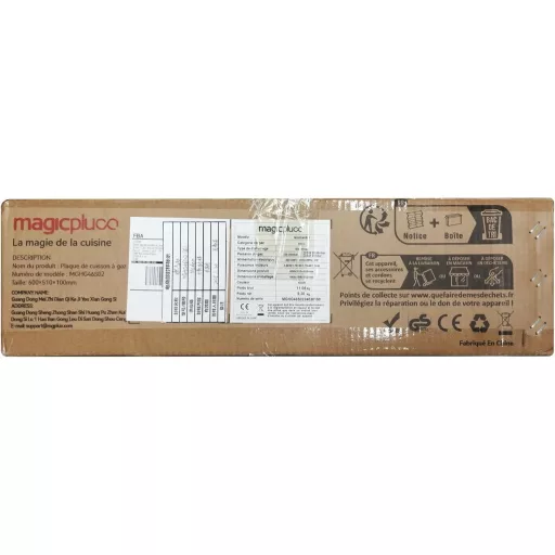 Magicplux 4 égős beépíthető gázfőzőlap 60 cm, városi és palackos gáz, 7800W