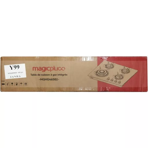 Magicplux 4 égős beépíthető gázfőzőlap 60 cm, városi és palackos gáz, 7800W