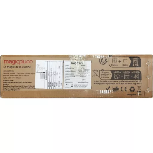 Magicplux 4 égős beépíthető gázfőzőlap 60 cm, városi és palackos gáz, 7800W