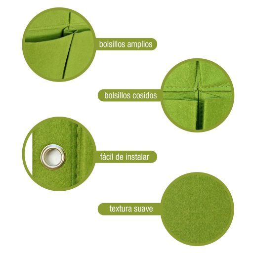 Függőleges Kert szett 25 Zsebbel - Csepegtetős Öntözőrendszerrel, 90 Részes Készlet, Fali Növénytartó Rendszer