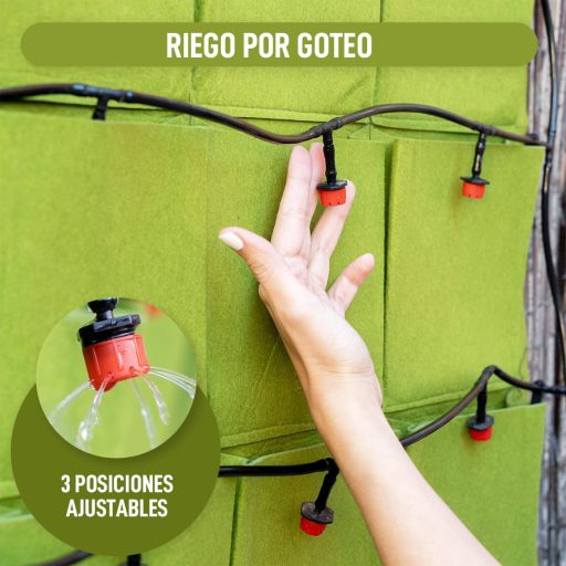 Vertikalni sustav vrta s 25 džepova i navodnjavanjem kap po kap - za 10 metara urbanog vrtlarenja