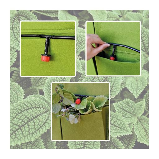 Vertikalni sustav vrta s 25 džepova i navodnjavanjem kap po kap - za 10 metara urbanog vrtlarenja