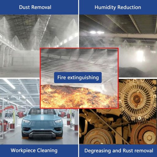 XCSJ 4 buc. Duze de înaltă presiune pentru spălător cu apă și șasiu - Unghi de pulverizare 65°, orificiu 1,1 mm, filet 1/4" BSPT, oțel inoxidabil