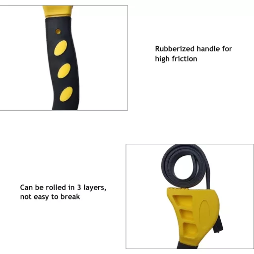 Cheie filtru de ulei cu lanț reglabilă TUKNN, șurubelniță, clește cauciucat galben