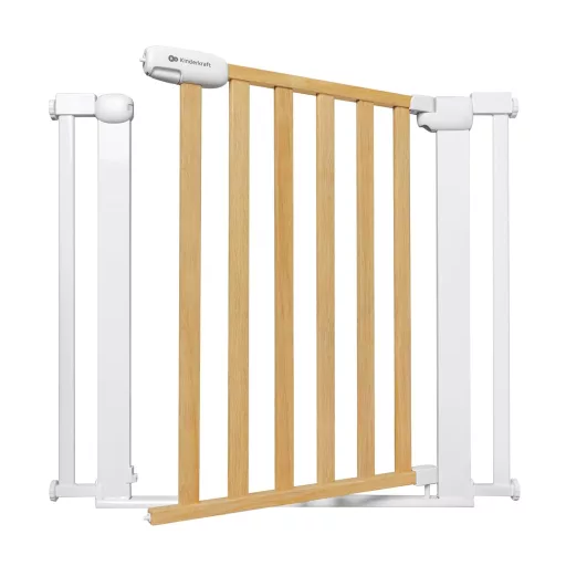 Kinderkraft Lock&GO lépcsőkapu 75-103 cm, fúrás nélkül, 90 fokos nyitás