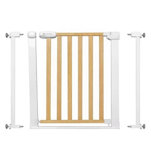 Kinderkraft Lock&GO lépcsőkapu 75-103 cm, fúrás nélkül, 90 fokos nyitás