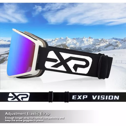 EXP VISION Síszemüveg szett szülő-gyerek párnak, UV védelem, páramentes snowboard szemüveg