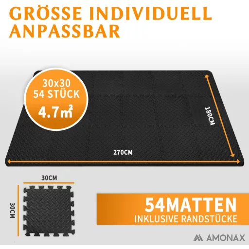 Amonax Puzzle Szivacs Padlóvédő Fitness Tornaszőnyeg Otthoni Edzéshez
