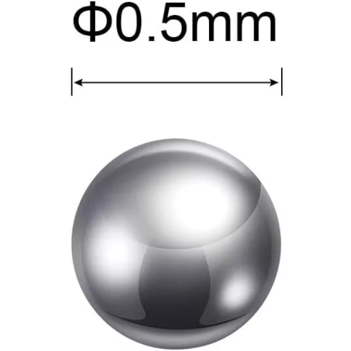 sourcing map 2000 buc. bile din oțel inoxidabil de 0,5 mm G100 rulment de precizie