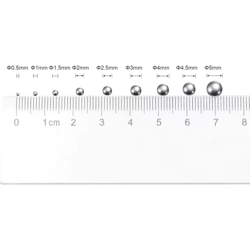sourcing map 2000 buc. bile din oțel inoxidabil de 0,5 mm G100 rulment de precizie