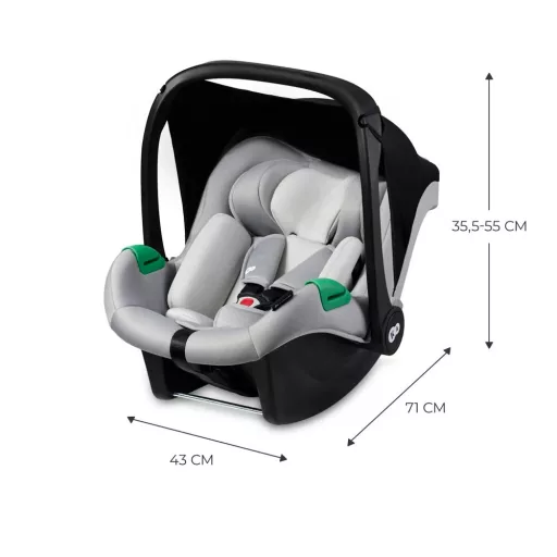 Kinderkraft Mink Pro i-Size Autóülés 40-75 cm Szürke ISOFIX Nélkül