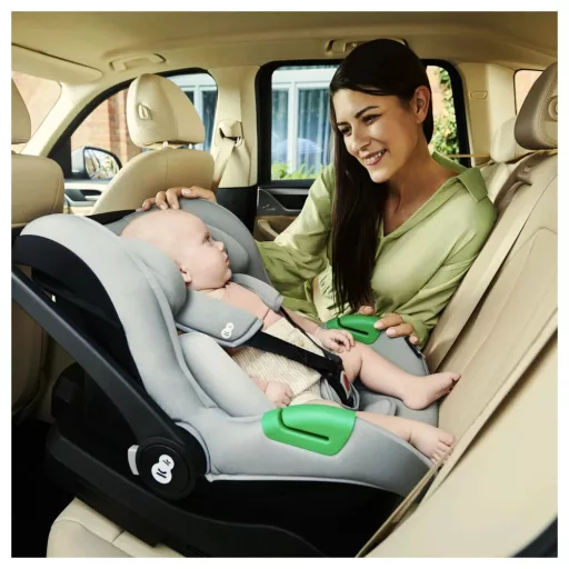Kinderkraft Mink Pro i-Size autosjedalica 40-75 cm siva bez ISOFIX-a