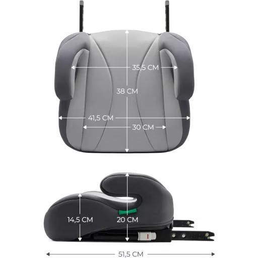 Kinderkraft I-Boost Autósülés 135-150cm, Ülésmagasító 9-12 Éves Gyerekeknek