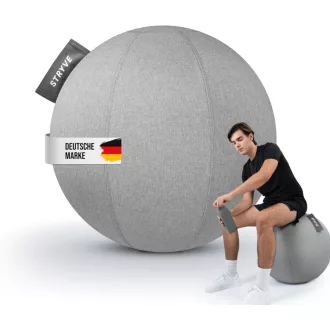   Fitlopta STRYVE Active Ball 70 cm sivá na jogu, pilates a cvičenie rovnováhy