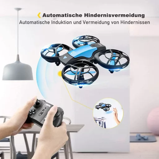 4DRC V8 Mini dron pre deti – 27 minút letu, 3 batérie, ovládanie gestami, udržiavanie výšky, 360° rotácia, vhodný pre začiatočníkov,