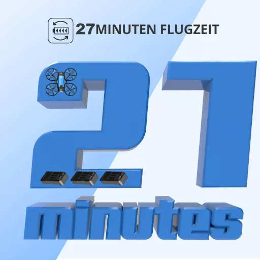 4DRC V8 Mini Drón Gyerekeknek - 27 Perces Repülési Idő, 3 Akkumulátor, Kézmozdulattal Irányítható, Magasságtartás, 360° Forgás, Kezdőbarát,