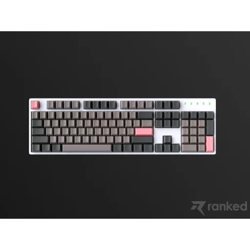 Set de taste Blank Ranked Premium, 1.4mm PBT, Profil Cherry, pentru tastatură mecanică, 139 taste