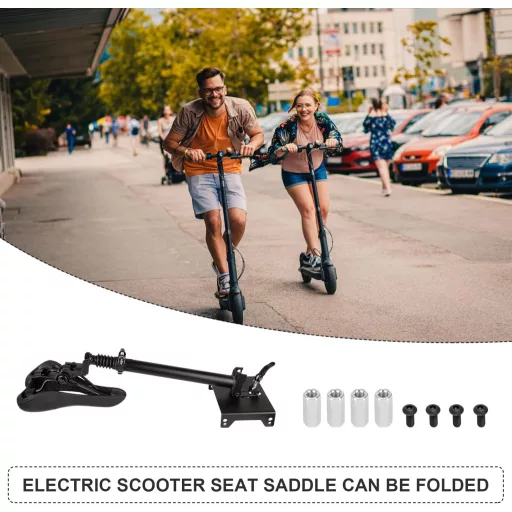 CISSIYOG Elektromos Roller Ülés Segway-Ninebot F20/F25/F30/F40 Modellekhez - Állítható Magasság, Lengéscsillapítós, Összecsukható, 100kg Teh