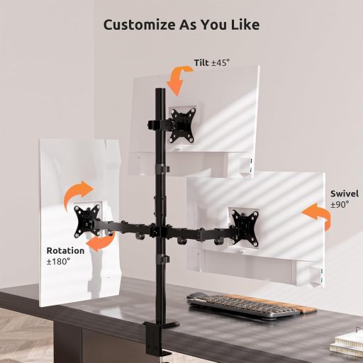 IMtKotW 17-35 hüvelykes monitor állvány 80 cm magas asztali támasz 10 kg-ig