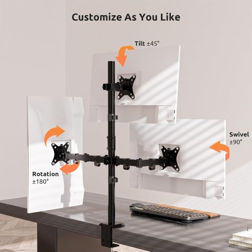 IMtKotW 17-35 hüvelykes monitor állvány 80 cm magas asztali támasz 10 kg-ig