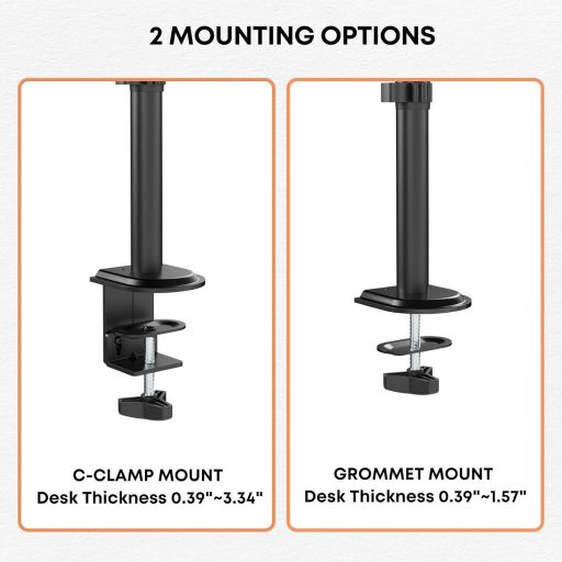 IMtKotW 17-35 hüvelykes monitor állvány 80 cm magas asztali támasz 10 kg-ig