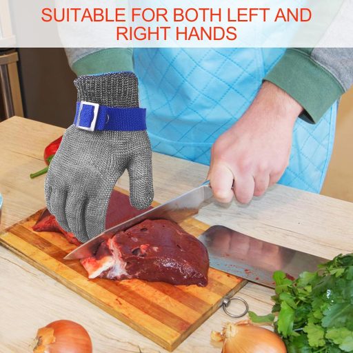 Brevanza vágásbiztos kesztyű S méret rozsdamentes acél belső réteg