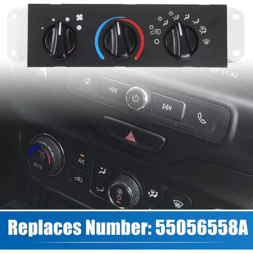 QUARKZMAN Jeep Wrangler Fűtés Klíma Kapcsoló 55056558AA