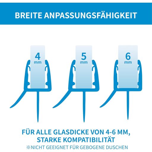 KOOBON 90 cm zuhanyzó ajtó tömítés 4-6 mm üvegajtóhoz vastag gumival