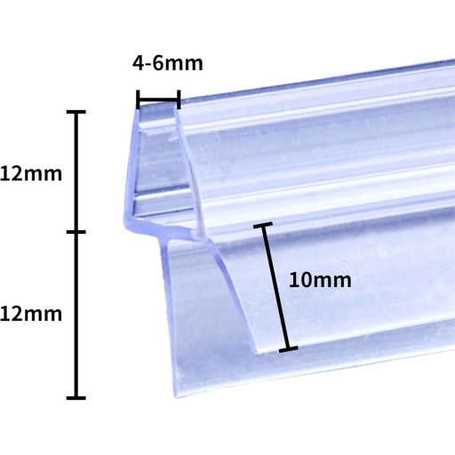 KOOBON 90 cm zuhanyzó ajtó tömítés 4-6 mm üvegajtóhoz vastag gumival