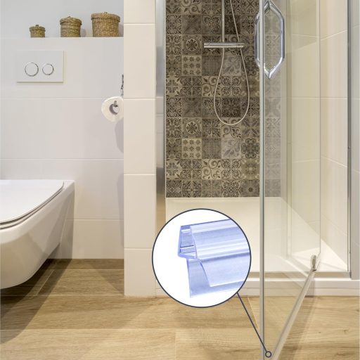 Garnitură ușă duș KOOBON 90 cm pentru sticlă de 4-6 mm cu cauciuc gros