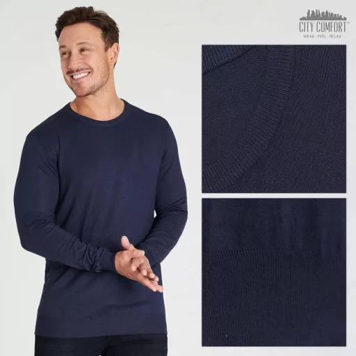 Pánsky pulóver s véčkovým výstrihom CityComfort, veľkosť L