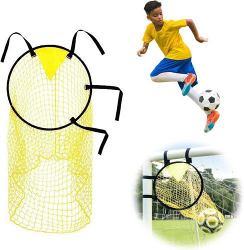 mellystore Futball Kapuháló Célzó Edzőháló - Sárga Lövéspontosság Fejlesztő Edzőeszköz Hordozható Táskával, Egyszerű Rögzítéssel, Minden Kor