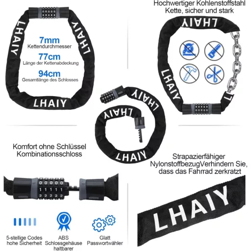 Set Accesorii Bicicletă JSHNE, 6 Piese - Geantă Cadru, Lacăt cu Cifră, Suport Bidon, 2 Bucăți Oglinzi, Sonerie Bicicletă Bărbați Femei
