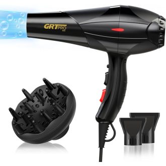  Profesionálny iónový sušič na vlasy GRT PRO 2400W s AC motorom, difuzérom a stylingovými tryskami