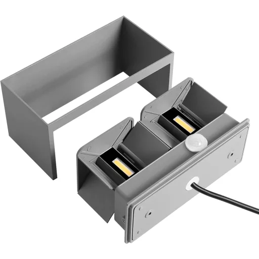 Kingwen 20W LED fali lámpa mozgásérzékelővel, IP65 vízálló, meleg fehér 3000K