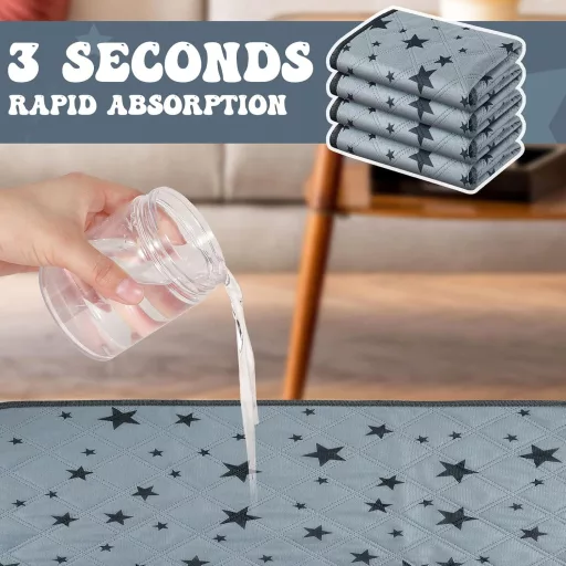 Namalu 8 db Pipi Alátét Tengerimalacnak, Mosható Fleece Pelenka, Csillagmintás Ketrecbetét 30x30cm