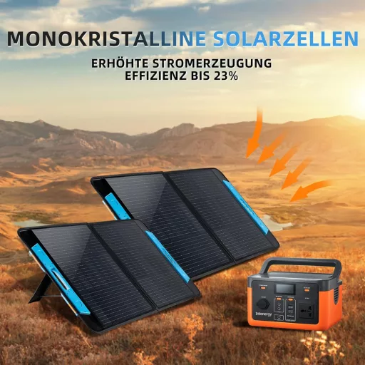 Intenergy 100W 12V összecsukható napelem ETFE monokristályos cellával