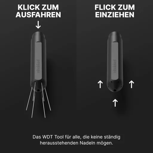 Subminimal Flick WDT nástroj na distribúciu kávy so zaťahovacími ihlami