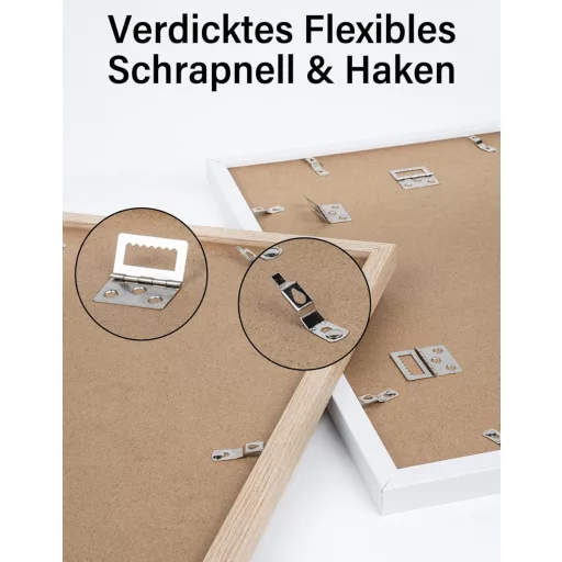Joyshare A3 Fekete Képkeret MDF Fa Kerettel 27,9x42cm Akril Üveggel
