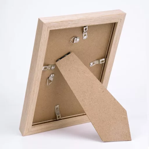Joyshare 13x18 cm Tölgy MDF Képkeret Szett 5 db Akril Üveggel
