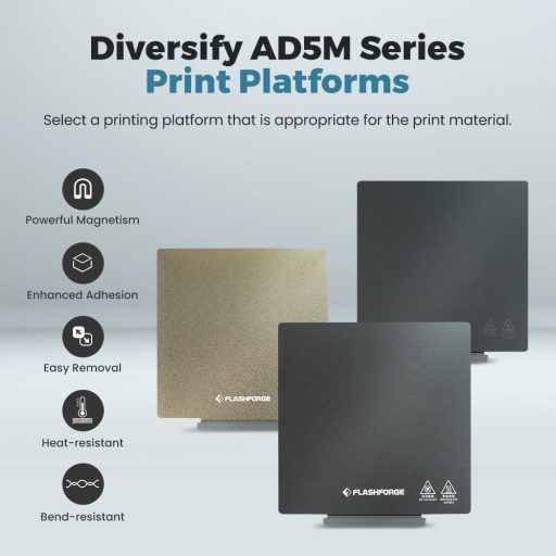 FLASHFORGE Adventurer 5M Pro mágneses PEI nyomtatólap - PLA/TPU/PETG nyomtatáshoz
