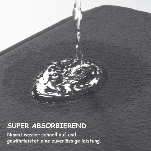 Chakme 5-dielna kúpeľňová súprava, koberčeky z pamäťovej peny a predložka k WC, protišmyková, prateľná, tmavosivá