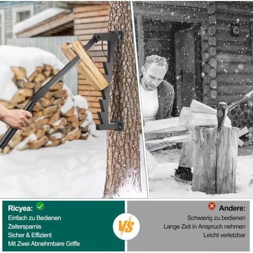 Ricyea Falra Szerelhető Kézi Hasító Fűrészpor Szeparátor Kemping Kerthez