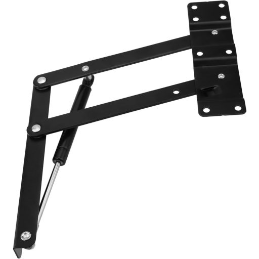 CHUEHKAK Mecanism de ridicare pneumatic pentru masă, 2 bucăți, balama cu arc, negru