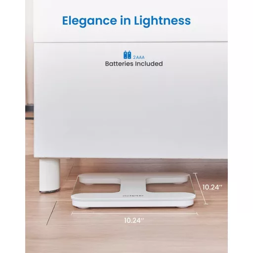 RENPHO Digitális Személymérleg LED Kijelzővel, 180 kg Kapacitás, Elemekkel